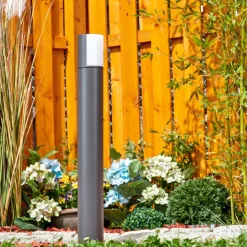 Borne Lumineuse Baulund Led Anthracite, 1 Lumiere