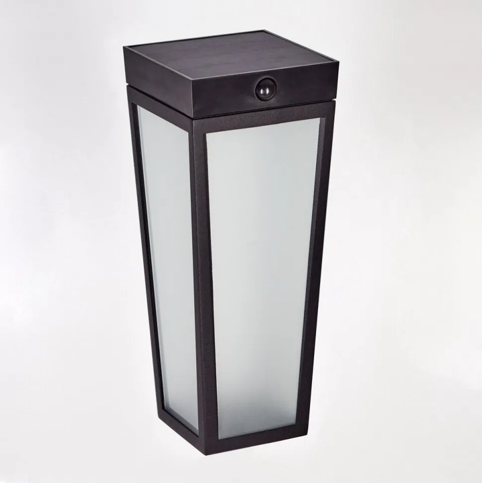 Borne Lumineuse Begg Led Noir, 1 Lumiere, Detecteur De Mouvement, Changeur De Couleurs