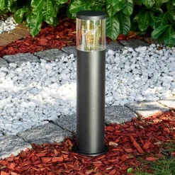 Borne Lumineuse Bodio Noir, 1 Lumiere