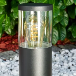 Borne Lumineuse Bodio Noir, 1 Lumiere