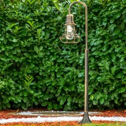 Borne Lumineuse Borkan Brun Dore, 1 Lumiere