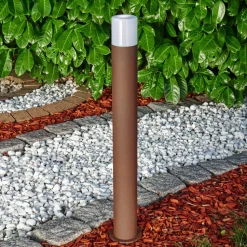 Borne Lumineuse Buhrkall Rouille, 1 Lumiere