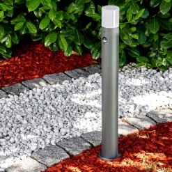 Borne Lumineuse Buhrkall Anthracite, 1 Lumiere, Detecteur De Mouvement