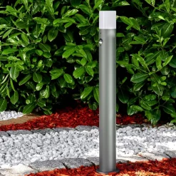 Borne Lumineuse Buhrkall Anthracite, 1 Lumiere, Detecteur De Mouvement
