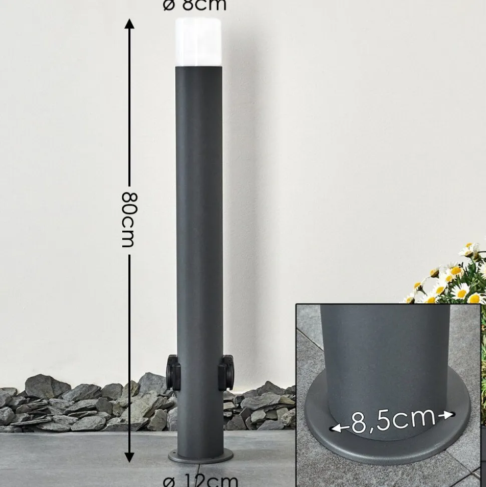 Borne Lumineuse Buhrkall Anthracite, 1 Lumiere