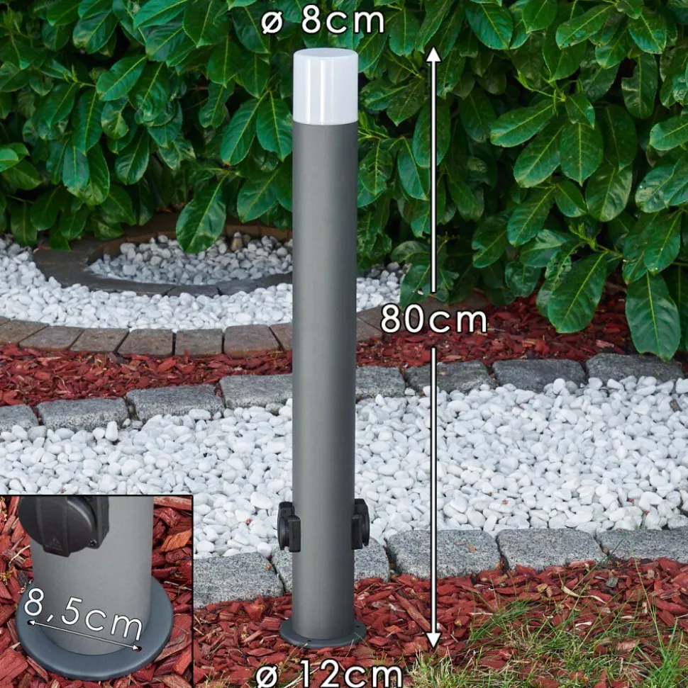 Borne Lumineuse Buhrkall Anthracite, 1 Lumiere