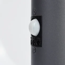 Borne Lumineuse Caserta Anthracite, 1 Lumiere, Detecteur De Mouvement