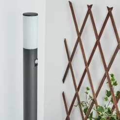 Borne Lumineuse Caserta Anthracite, 1 Lumiere, Detecteur De Mouvement