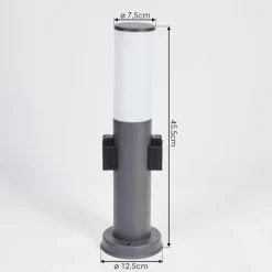 Borne Lumineuse Caserta Anthracite, 1 Lumiere