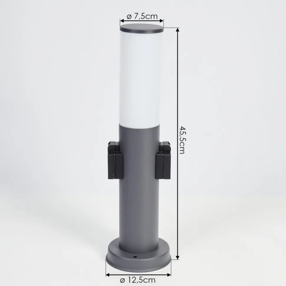 Borne Lumineuse Caserta Anthracite, 1 Lumiere