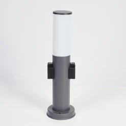 Borne Lumineuse Caserta Anthracite, 1 Lumiere