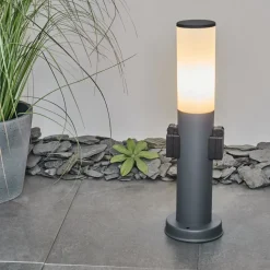 Borne Lumineuse Caserta Anthracite, 1 Lumiere
