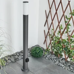 Borne Lumineuse Caserta Anthracite, 1 Lumiere