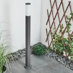 Borne Lumineuse Caserta Anthracite, 1 Lumiere
