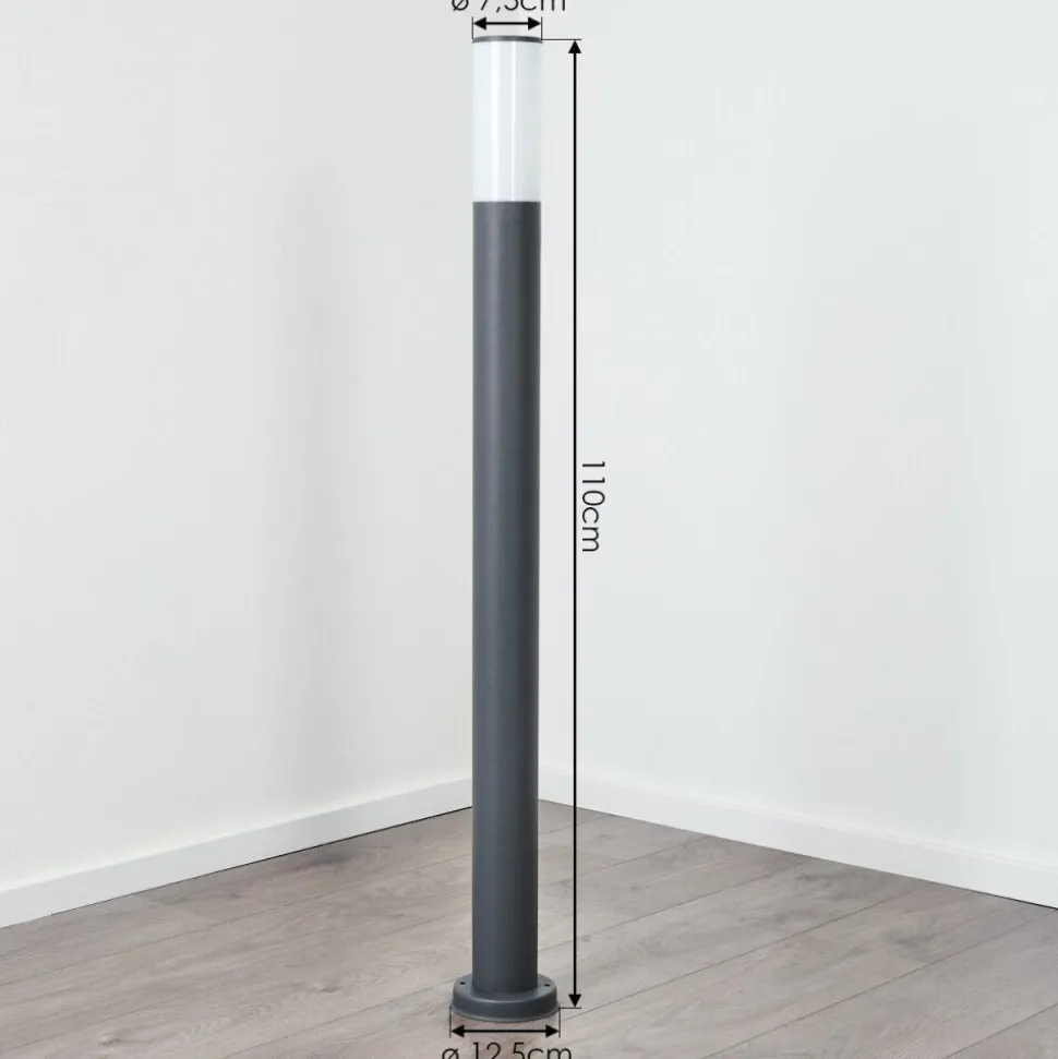 Borne Lumineuse Caserta Anthracite, 1 Lumiere
