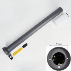 Borne Lumineuse Caserta Anthracite, 1 Lumiere