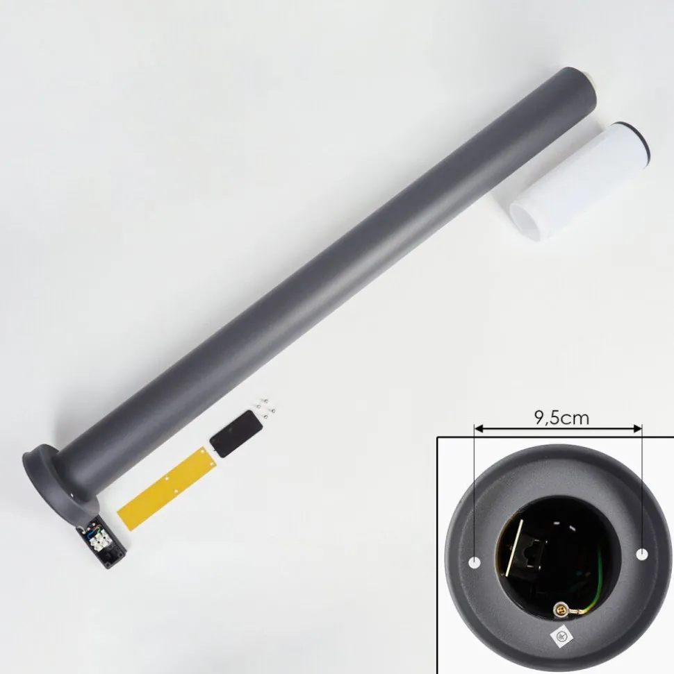 Borne Lumineuse Caserta Anthracite, 1 Lumiere