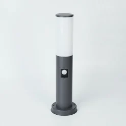 Borne Lumineuse Caserta Anthracite, 1 Lumiere, Detecteur De Mouvement