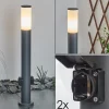 Borne Lumineuse Caserta Anthracite, 1 Lumiere