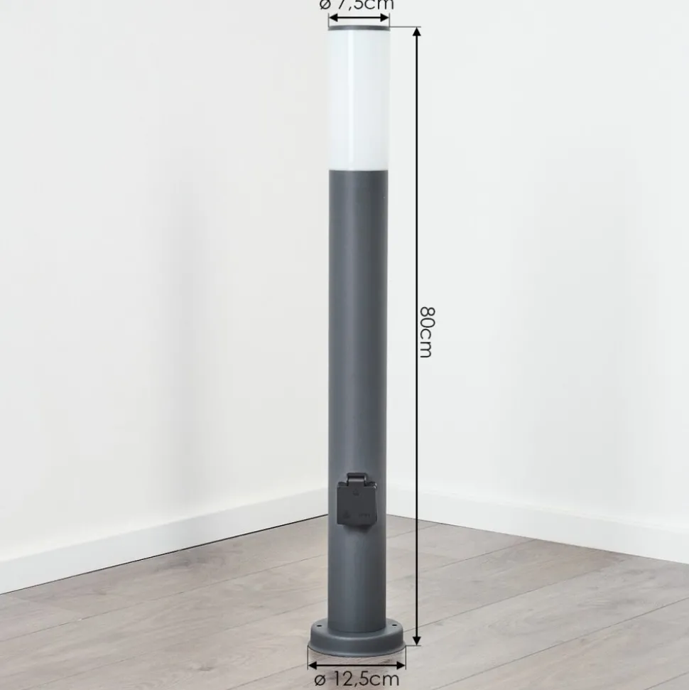 Borne Lumineuse Caserta Anthracite, 1 Lumiere