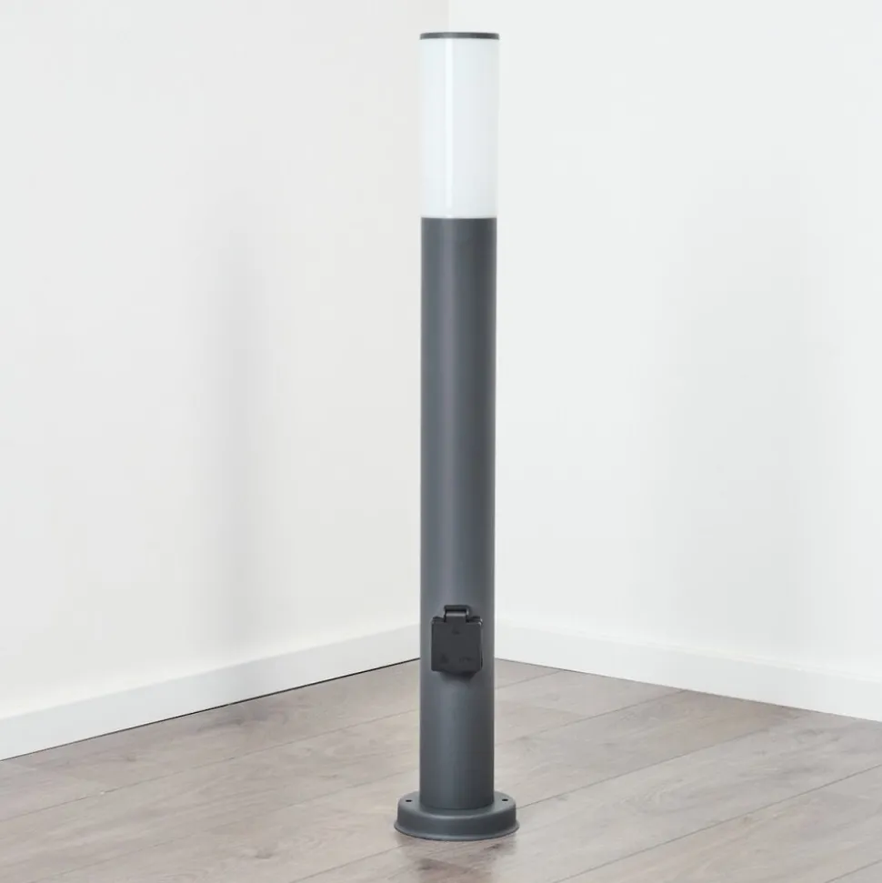 Borne Lumineuse Caserta Anthracite, 1 Lumiere