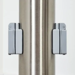 Borne Lumineuse Caserta Nickel Mat, 1 Lumiere