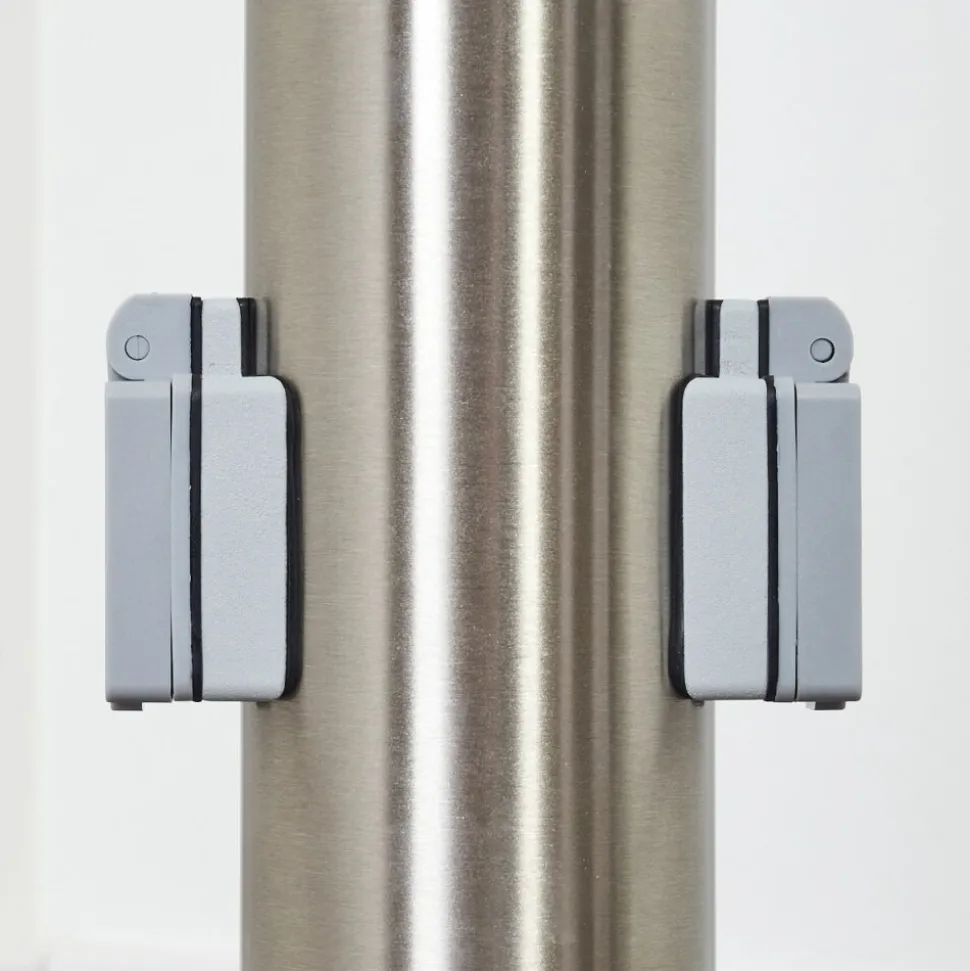 Borne Lumineuse Caserta Nickel Mat, 1 Lumiere