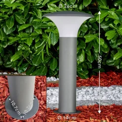 Borne Lumineuse Chelmsford Led Anthracite, 1 Lumiere