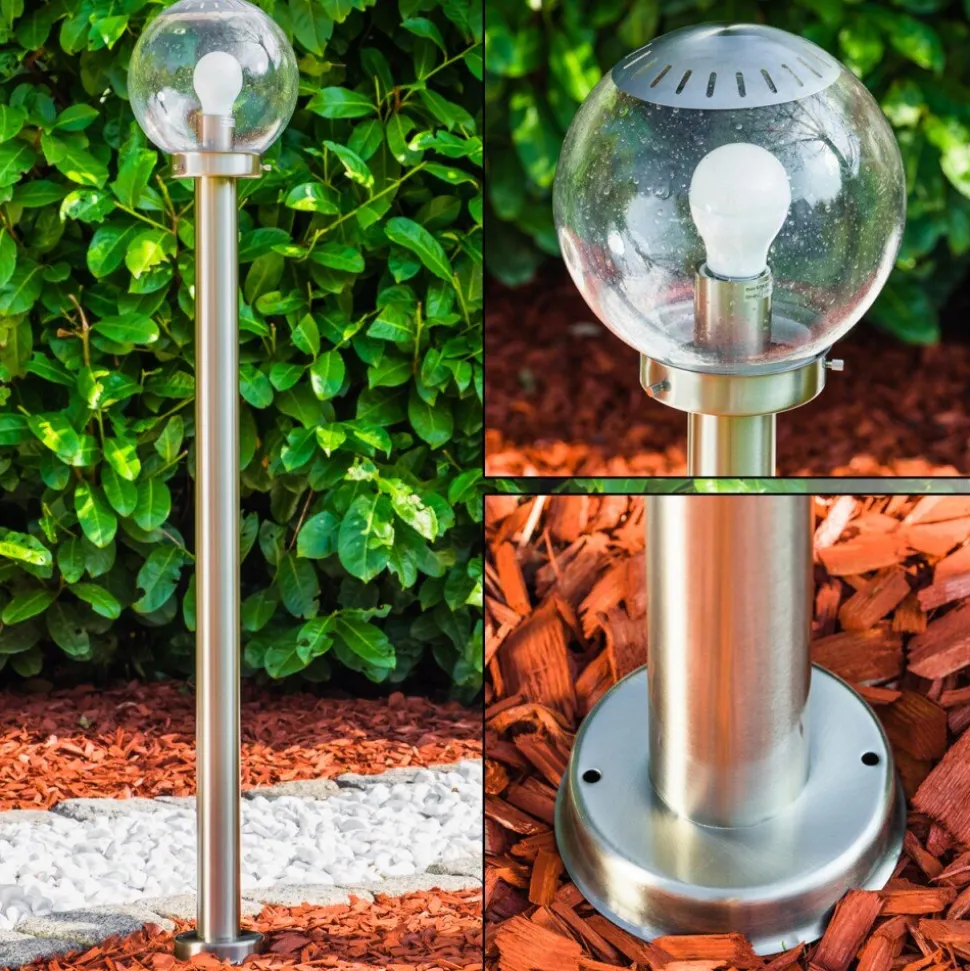Borne Lumineuse Cordova Acier Inoxydable, 1 Lumiere