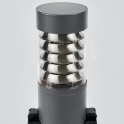 Borne Lumineuse Dakar Anthracite, 1 Lumiere, Detecteur De Mouvement
