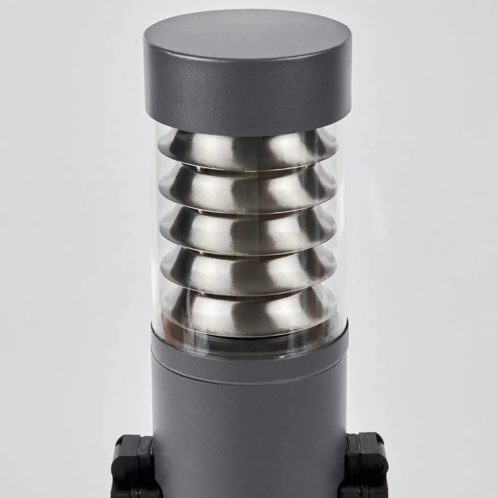 Borne Lumineuse Dakar Anthracite, 1 Lumiere, Detecteur De Mouvement