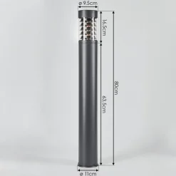 Borne Lumineuse Dakar Anthracite, 1 Lumiere