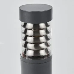 Borne Lumineuse Dakar Anthracite, 1 Lumiere, Detecteur De Mouvement