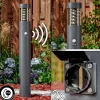 Borne Lumineuse Dakar Anthracite, 1 Lumiere, Detecteur De Mouvement