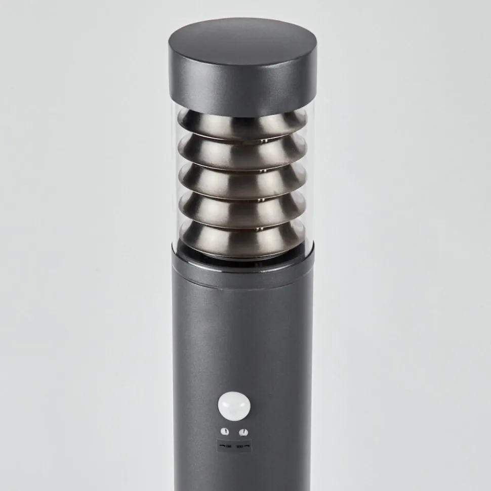 Borne Lumineuse Dakar Anthracite, 1 Lumiere, Detecteur De Mouvement