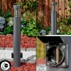 Borne Lumineuse Dakar Anthracite, 1 Lumiere