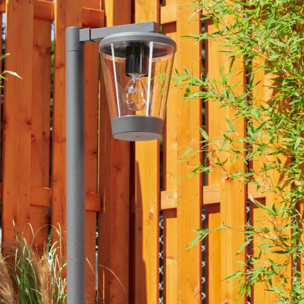 Borne Lumineuse Eloida Anthracite, 1 Lumiere