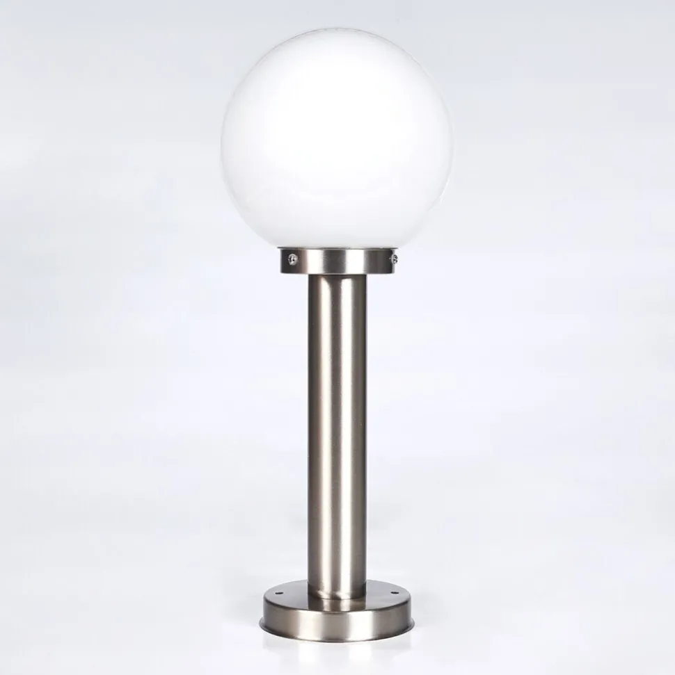 Borne Lumineuse Enara Nickel Mat, 1 Lumiere