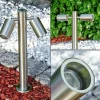 Borne Lumineuse Froslev Led Chrome, 2 Lumieres