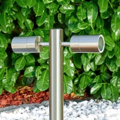 Borne Lumineuse Froslev Led Chrome, 2 Lumieres