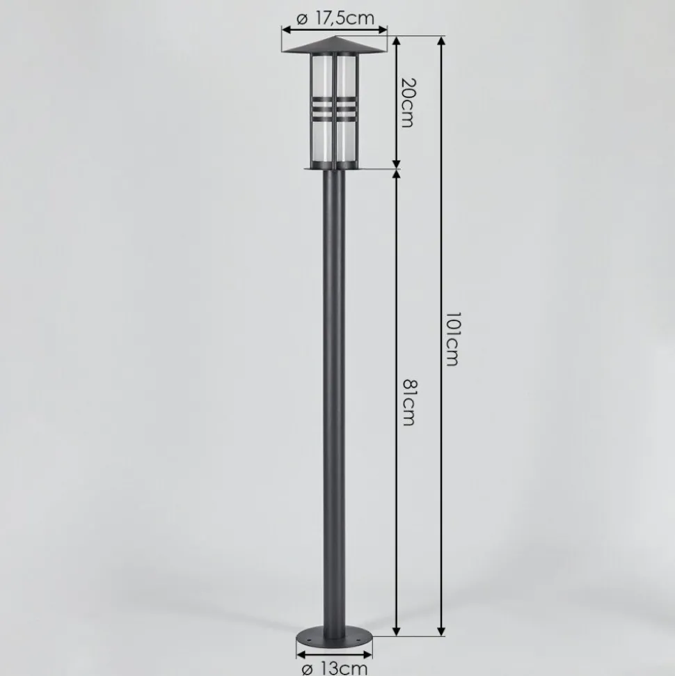 Borne Lumineuse Fukuoka Anthracite, 1 Lumiere
