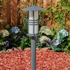 Borne Lumineuse Fukuoka Anthracite, 1 Lumiere