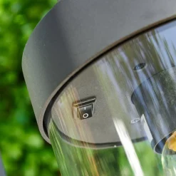 Borne Lumineuse Fulham Anthracite, 1 Lumiere