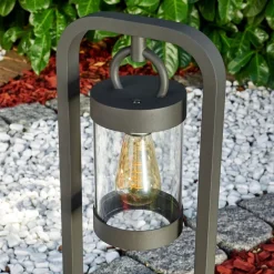 Borne Lumineuse Fulham Anthracite, 1 Lumiere