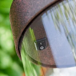 Borne Lumineuse Fulham Rouille, 1 Lumiere