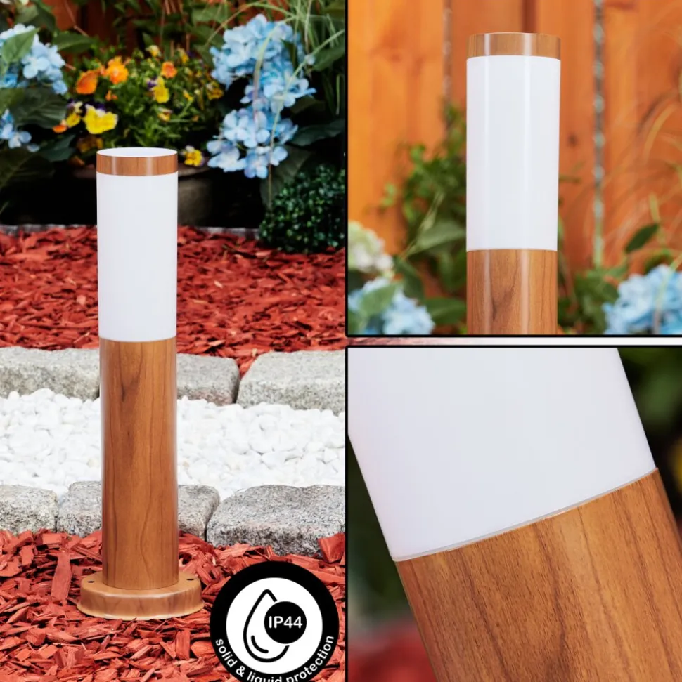 Borne Lumineuse Gabarone Brun, Couleur Bois, 1 Lumiere