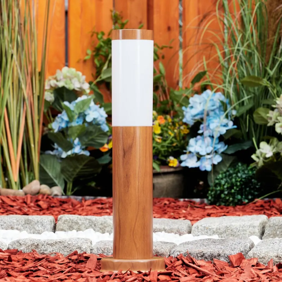 Borne Lumineuse Gabarone Brun, Couleur Bois, 1 Lumiere