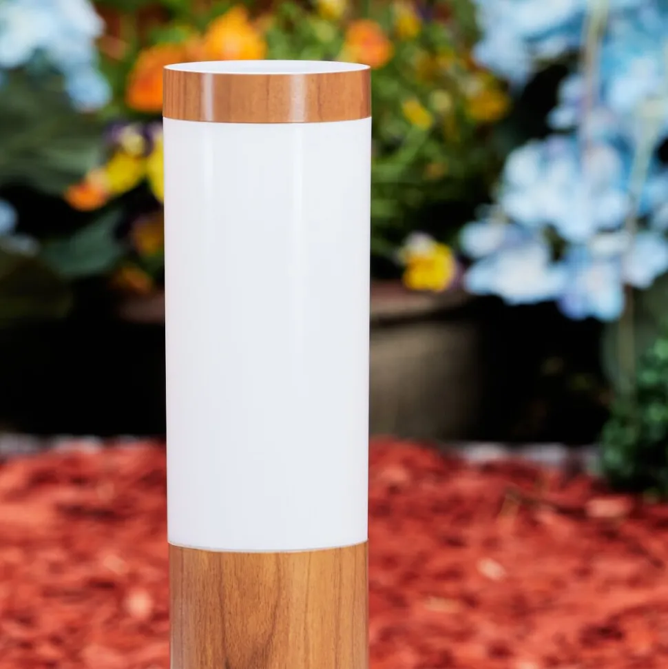 Borne Lumineuse Gabarone Brun, Couleur Bois, 1 Lumiere