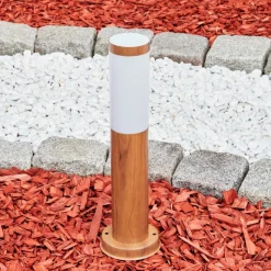 Borne Lumineuse Gabarone Brun, Couleur Bois, 1 Lumiere