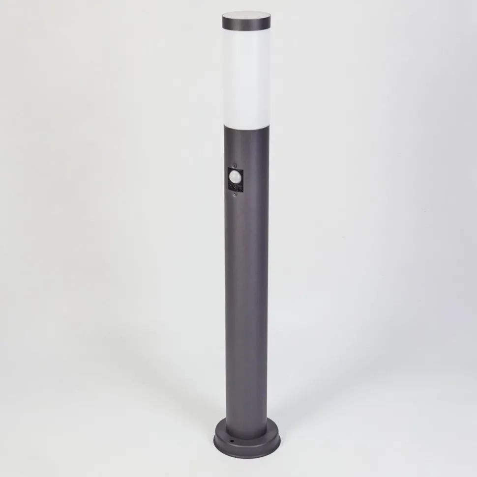 Borne Lumineuse Gaborone Anthracite, 1 Lumiere, Detecteur De Mouvement